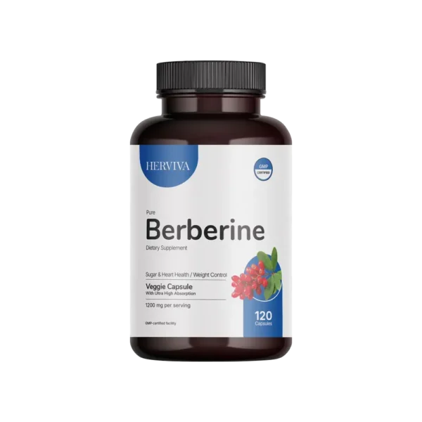 Berberine supplement product pack of 120 capsules