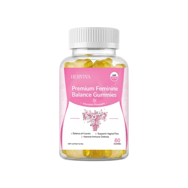 Herviva Premium Feminine Balance Gummies product pack