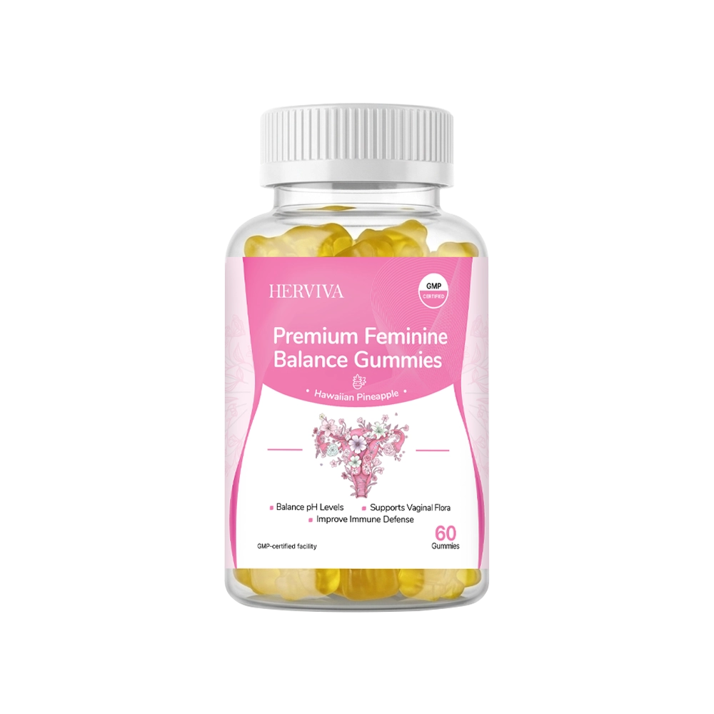 Herviva Premium Feminine Balance Gummies product pack