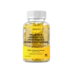 all-in-one Herviva Probiotics + Prebiotics + Postbiotics + Kombucha Gummies
